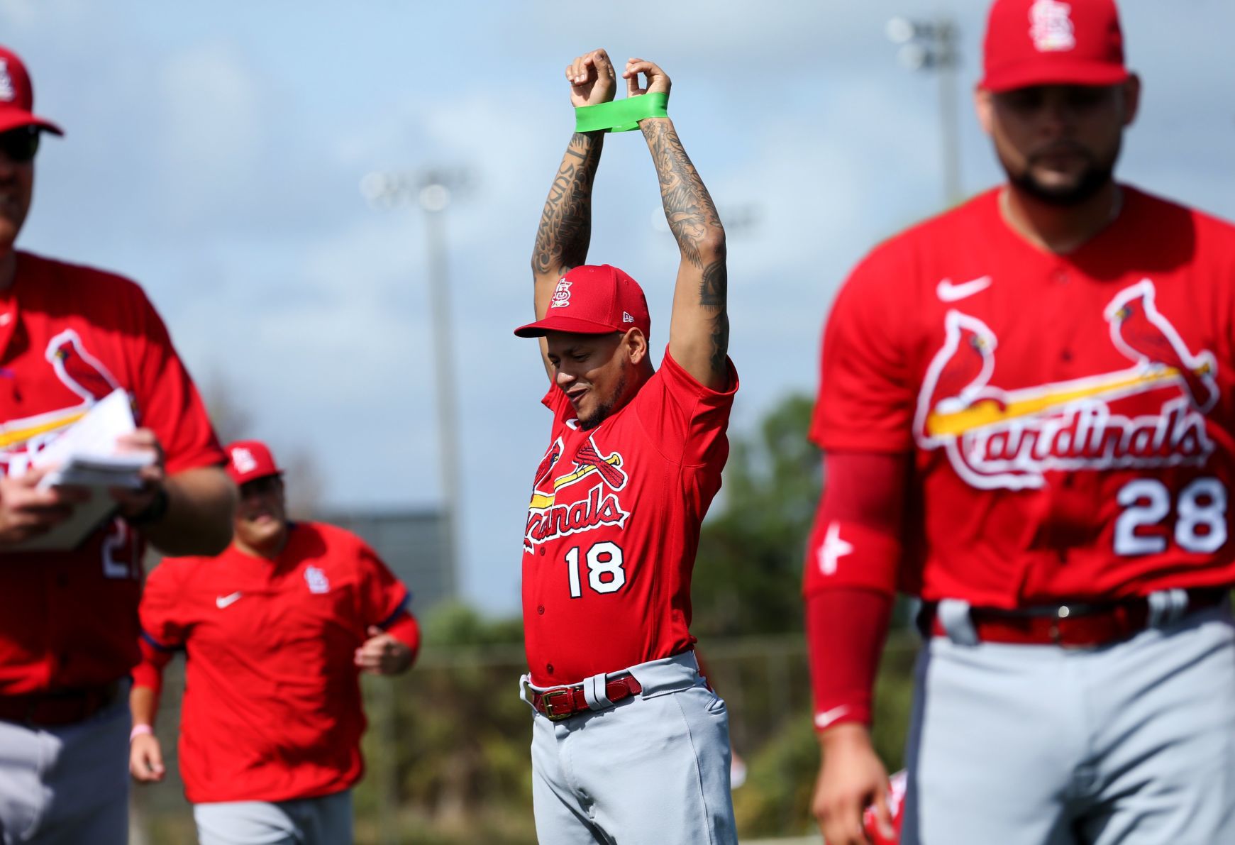 First official workout of Cardinals spring training
